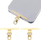 Jxiwfvl 2 Pack Phone Tether Tabs, 360Rotatable Phone Charm Hook CellPhone Lanyard Tab