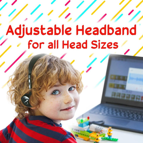 Maxell Stereo Headphones, 3.5mm Cord, 6-Foot Length, Black, Soft Padded Ear Cushions, Adjustable Headband