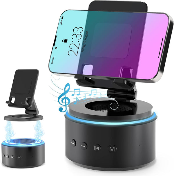 Detachable Cell Phone Stand with Wireless Bluetooth Speaker, White Noise Sound Machine, Gifts for Men Dad Husband