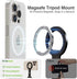 elitehood 1/4" 16 15 14 13 Aluminum Magsafe Tripod Phone Mount, Compact Phone Holder for Tripod with Arca Swiss Quick