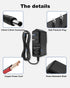 DC 12V 1A Power Supply 12W AC Adapter, 100-240V AC to DC 12 Volt 1 Amp Transformer with 10 Tips for LED Lights