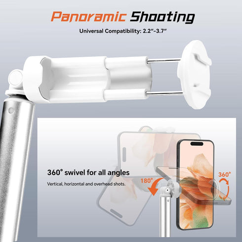 Generic 360 70" New Phone Selfie Stick Tripod with Remote,PortableExtendable Mobile Selfie Stick Rotatable Compatible
