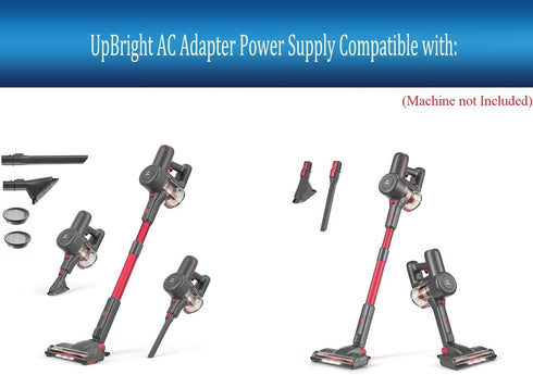 UpBright 26.5V AC/DC Adapter for Afoddon A200 A200+ A201 A200 Pro 22.2V 2200mAh Cordless Vacuum Cleaner Power Supply