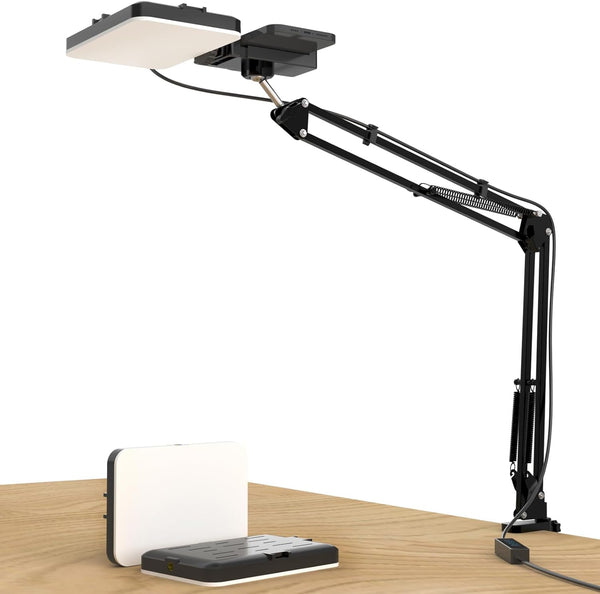MLSAC LED Selfie Light with Overhead Phone MountUSB Powered Video Lighting Kit with