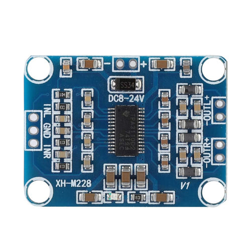 Mini Digital Amplifier Board, 15W+15W 2.0 Dual Channel Audio Amplifier Board TPA3110 for DIY Speaker Sound System