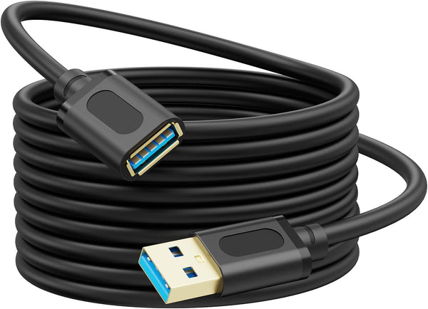Jelly Tang USB 3.0 Extension Cable 15Ft, USB 3.0 Male to Female Lead with