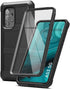 ENCASED Falcon Armor Case for Samsung Galaxy A53 5G, Built-in Screen Protector (Black)