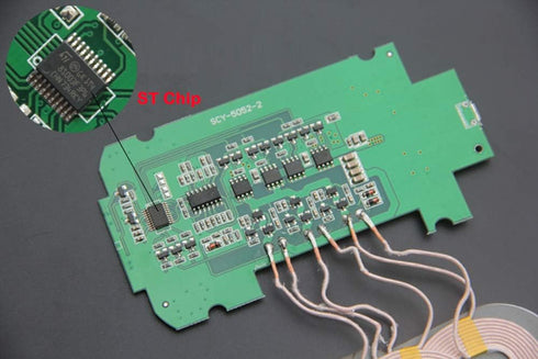 Taidacent Three Coils Wireless Charger PCBA QI Standard, DIY High Power 9V1.5A Wireless Charging Transmitter Module