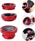 Toddmomy 2 Sets Clip-on Phone Camera Lens Kit, Wide Angle Macro Fisheye Mobile Camera Lenses for Smartphone