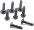 Replacement Screws Pack of 8 - 2 Sets of Metric Screws (Model RS-198452) Pan Head - Philips Drive - Black Plated