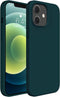 Miracase Compatible with iPhone 12 and iPhone 12 Pro Case, Teal Liquid Silicone Gel Rubber Full Body Shockproof
