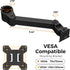 suptek 1 13 32 inch 22lbs, 75x75mm 100x100mm,Black Single Monitor Arm, Universal Tier Arm Fully Adjustable Pole Mount