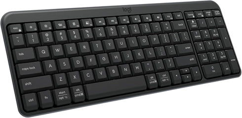 Logitech K250 Bluetooth Keyboard with Numpad, Easy Connectivity, Compact Wireless Keyboard Made with