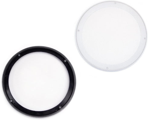 Fielect 8" Speaker Grill Cover White Speaker Grill Mesh Round SubWoofer Grille Car Speaker Grill Cover Guard Replacement