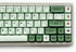 XDK Custom Keycaps Set, 124 Keys PBT XDA Dye-Sub Cute Matcha Green Japanese Keycaps for Mechanical Keyboards