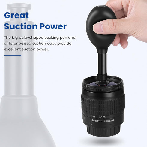 Neewer 8-in-1 Lens Sucker Kit - IC Pick Up Vacuum Suction Pen with 7 Interchangeable Cups for Lens Repair