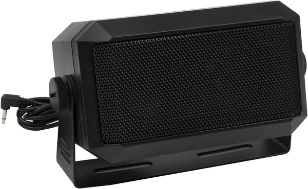Rectangular External Communications Speaker for Ham Radio or CB & Scanners, 5 Watt, Black