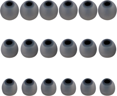 Earbud Replacement Tips, Silicone Ear Tips Fit Most in-Ear Earbuds (Inner Hole 3.8mm - 5.1mm), 9 Pairs S M L