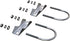 2 PCS Stainless Steel Antenna Mount Clamp U-Bolt Mounting Hardware All nuts and gaskets are made of stainless steel Antenna Mast Clamp V Jaw Bracket Accessories For Outside Home Antenna by Aimeboost