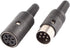 uxcell Pair of Black DIN 6 Pin Female + Male Adapter Socket Audio AV Connector