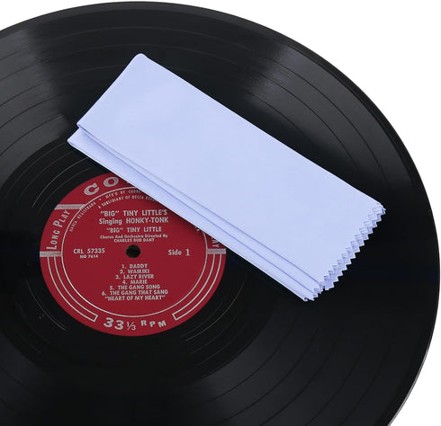 Gartopvoiz 6 Pack 12''x12'' Record Cleaning Cloth, Anti-Static Microfiber Towel by Lint-Free Cleaner for LP Record