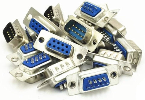 XJSXZC Computer DB Male Female Solder Type Adapter, D-SUB Connector, 10 Pairs