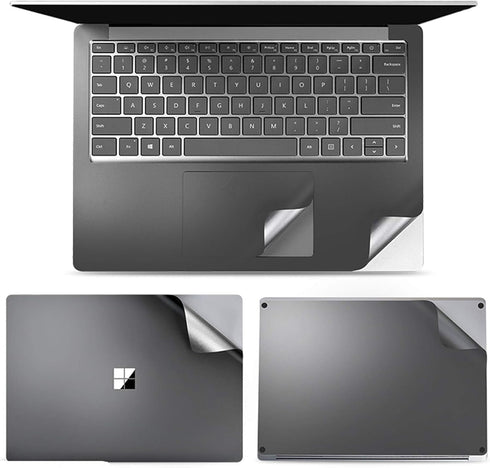 XSKN Pure Color Full Body Bubble Free Vinyl Decal Sticker Cover for Microsoft Surface 1 2 3 4 Model (Space Gray, 13.5