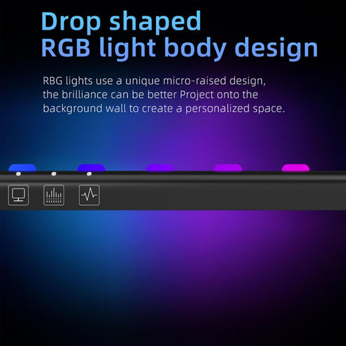 3 (3200k, 4500k, 6900k), Dimmable Diyeeni Curved Monitor Light Bar with Touch Control, Color Temperatures RGB, Timing