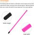 MECCANIXITY Hook and Loop Cable Tie, 31.4 x 0.9 Inch, Reusable with Buckle, Adjustable Multi-Purpose Wire Strap, Pink,