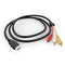 Eanetf HDMI to RCA Cable, 1080P 5ft/1.5m HDMI Male to 3-RCA Video Audio