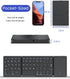 Foldable Bluetooth Keyboard with Touchpad, Portable Wireless Keyboard for iOS, Android, Windows, Mac, Sync Up to 3