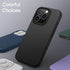 JETech iPhone 15 Pro Case, 6.1-Inch, Black Silicone, Full-Body Protection, Shockproof, Silky-Soft Touch.