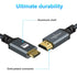 Twozoh 1FT 2 Pack, 3D/4K@60Hz 18Gbps/2160P/1080P Mini HDMI to HDMI Cable Nylon Braided HDMI to Mini HDMI Support