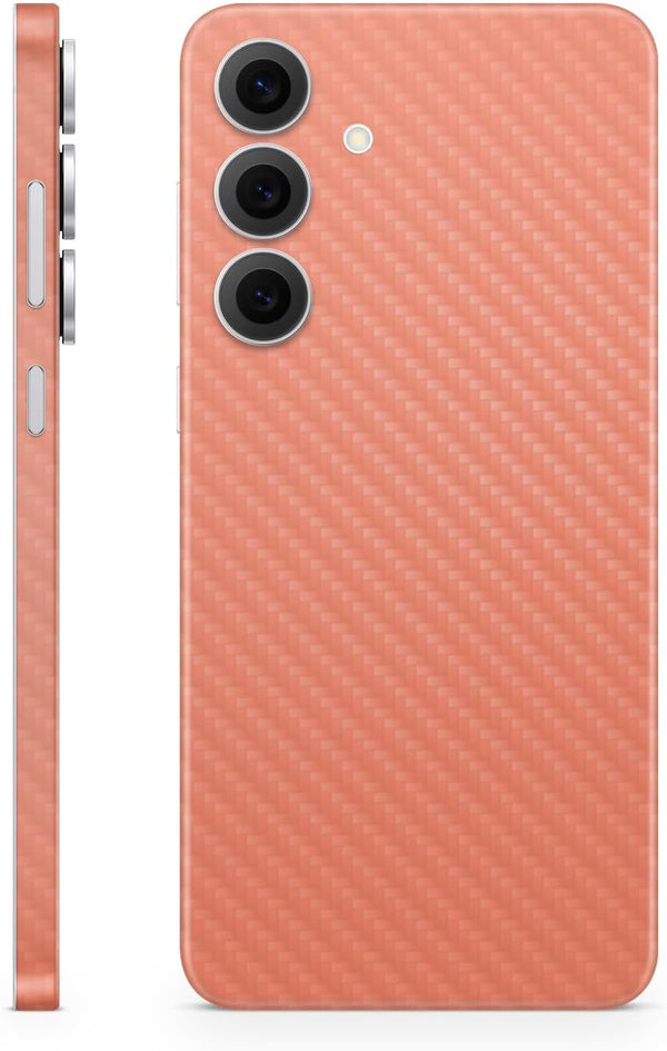 Vision Signs & Graphics Carbon Fiber Phone Skin Compatible with Samsung Galaxy S25 FE - Solid