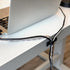 Cable Clams by Wrap-It Storage, 3" Black Cord Organizer for Appliances Strips, Adhesive for Office Organization