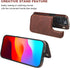 iPhone 15 Pro Wallet Case with Card Holder, PU Leather Kickstand, Double Magnetic Clasp, Durable Shockproof Cover, 6.1
