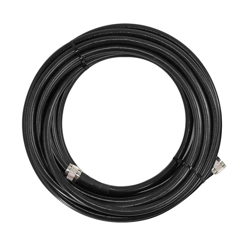 SureCall SC-400 Ultra Low-Loss Coax Cable, 20' with N-Male Connectors, Black