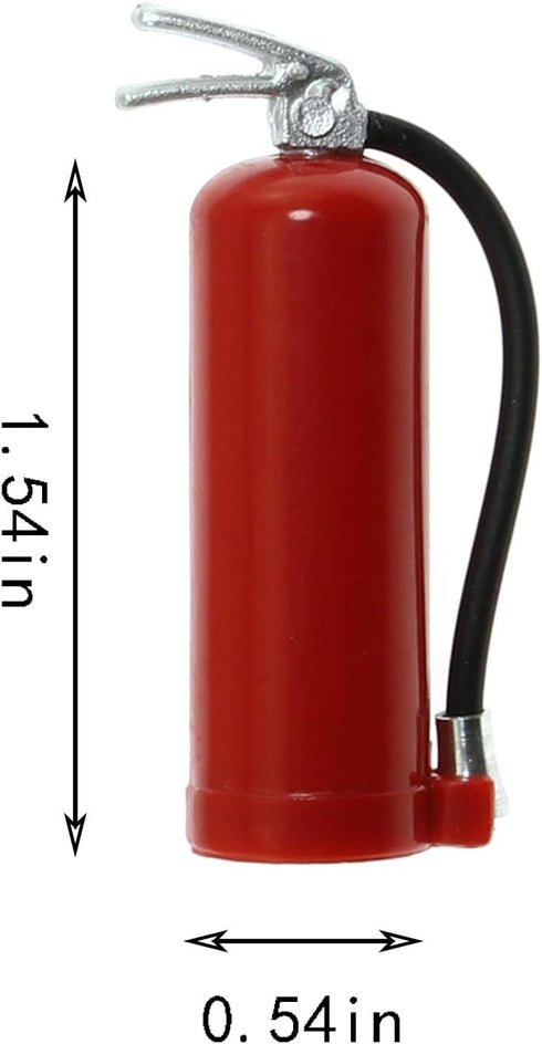 Maxmoral 1-Pack 1/10 SCX10 Decoration Fire Extinguisher with Sticker for Scale RC Rock Crawler Axial RC Car Truck Parts