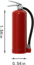 Maxmoral 1-Pack 1/10 SCX10 Decoration Fire Extinguisher with Sticker for Scale RC Rock Crawler Axial RC Car Truck Parts