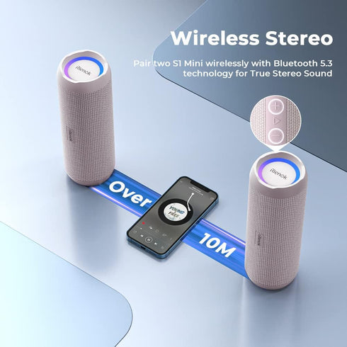 RIENOK 30W Portable Bluetooth Speaker, True Wireless Stereo HD Sound, IPX7 Waterproof for Outdoor Sport & Home Party