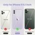 iPhone 11 Case with Square Edges, Camera Protection, Silicone Shockproof Cover with 2X Screen Protectors