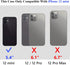 Vofolen iPhone 12 Mini Case 5G, Wallet Cover with Credit Card Holder, Anti-Scratch Dual Layer Protective Shell (Black)