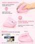 Lekvey Pink Ergonomic Vertical Wireless Mouse, Rechargeable 2.4 GHz USB Optical, 800/1200/1600 DPI, 6 Buttons