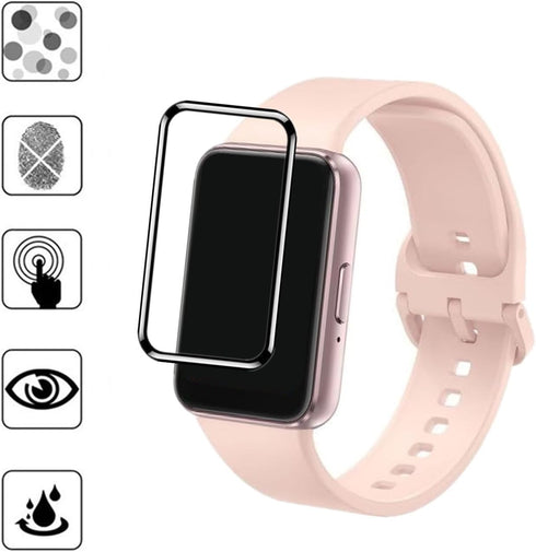 Screen Protector Compatible for Galaxy FIT 3 Fitness Tracker (3 Pack) For Fit 3 Smart Watch 1.6" 3D Full Coverage PMMA Protective Film