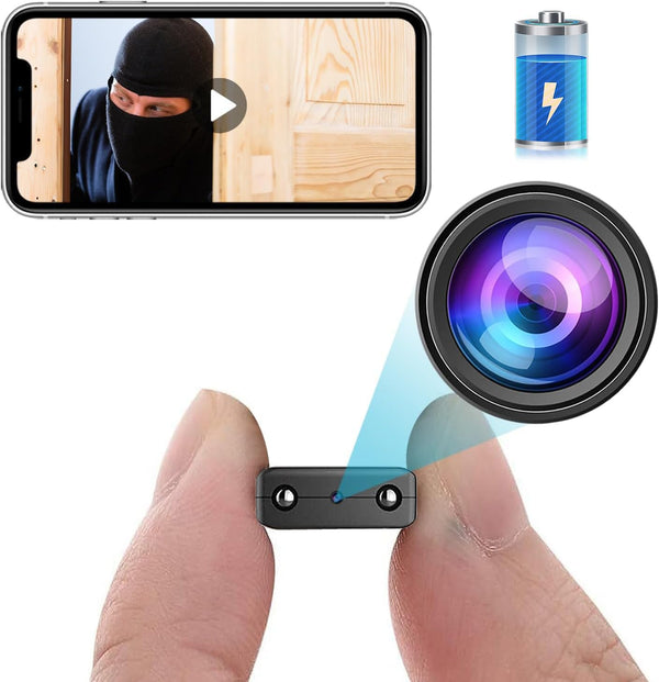 Smallest Wireless WiFi Battery Camera, HD1080P Security Camera, Baby Monitor with Live Feed, Night Vision, Motion