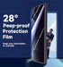 MAGIC JOHN Privacy Glass Screen Protector for Samsung Galaxy S24 Ultra 6.8" - 2 Pack, Anti-Spy, Bubble Free, Case
