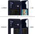 TORU CX PRO Case for Galaxy Note 10, Slim Protective Cover with Card Holder, Hidden Wallet, Kickstand, Blue