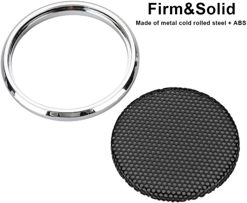 Wendry Speaker Covers - 1 Inch Metal & ABS Protective Grills Cover (2PCS)