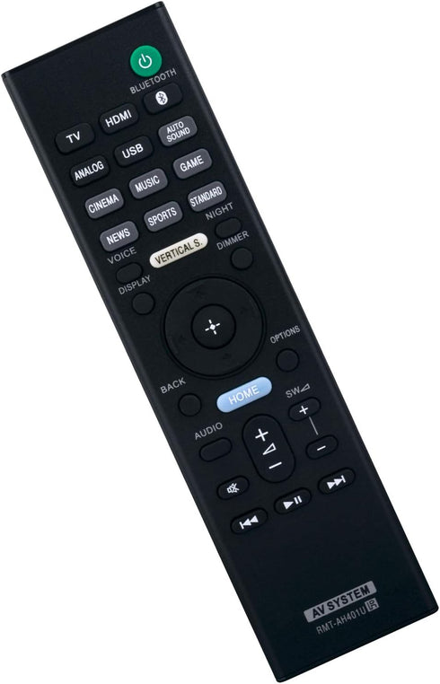 RMT-AH401U Replacement Remote Control for Sony Soundbar HT-X9000F, HTX9000F