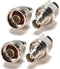 N Male to BNC Female Adapter, 4pcs Coaxial Connector for Radio Walkie Antenna Converter